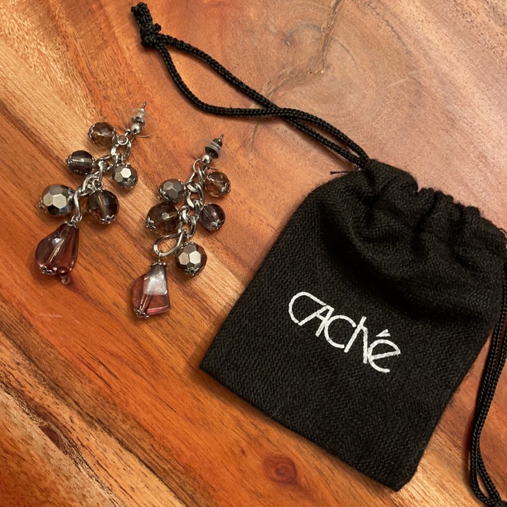 Cache Beaded Dangle Earrings - image 5